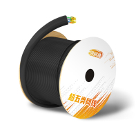 领柯捷 LKJ-WX05 300.00米/箱 0.50mm超五类4对非屏蔽双护套室外 网线(计价单位:箱)黑色