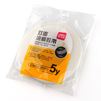 得力桌面文具eva泡棉双面胶带12mm*5y30410