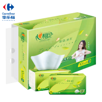 心相印茶语丝享系列三层压花塑装纸面巾120抽*10包