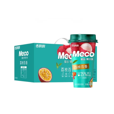 香飘飘Meco蜜谷果汁茶荔枝百香400ml