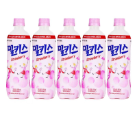 乐天牛奶苏打碳酸饮料(草莓味 )500ml