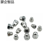 蒙企智品 4级304不锈钢盖型螺母 M6 个