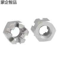 蒙企智品 4级304不锈钢开槽螺母 M8 个