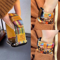 适用小米手环9pro表带8pro手表运动智能腕带磁吸金属不锈钢带9八九代nfc女生表链3139B