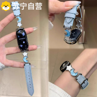 适用oppo手环2表带镂空牛仔oppoband2手表带新款智能运动二2代替换腕带3139B