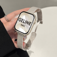 适用oppo手环2表带金属四叶草智能OPPO手环1代皮质拼接替换腕带3139B