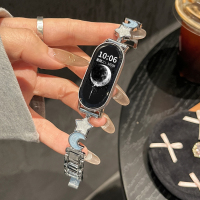 适用oppo手环2表带镂空牛仔oppoband2手表带新款智能运动二2代替换腕带3139B