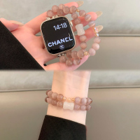 适用oppo手环2表带金属四叶草智能OPPO手环1代皮质拼接替换腕带3139B