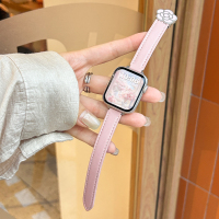 适用oppo手环2表带金属四叶草智能OPPO手环1代皮质拼接替换腕带3139B