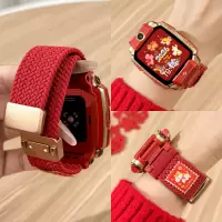 猫咪毛绒挂脖套适用小天才Z11电话手表表带3139B