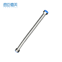 意臣嘉美 不锈钢波纹管+帽 4分40cm双头管 根