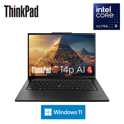 联想ThinkPad T14p 0BCD 14.5英寸笔记本电脑(Ultra9-185H/32G/2TBSSD/RTX4050 6G独显/3K屏 Win11)不含票