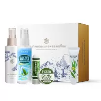 倍依泉驱蚊花露水冰川草本套装甄选5件套(冰感清凉喷雾100ml+冰川草本花露水原液100ml+薄荷膏10g+鼻舒1.5g