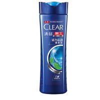 清扬男士去屑洗发露活力运动薄荷型蓝瓶205G