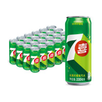 百事可乐七喜柠檬味汽水330ML摩登罐