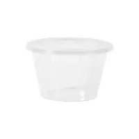 百晟长恒 BSCH-64 一次性带盖透明圆形餐盒 450ml 250个/箱 (计价单位:箱)透明