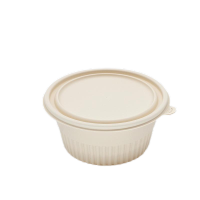 百晟长恒 BSCH-69 环保淀粉圆餐盒 12cm*7cm 450个/箱 (计价单位:箱)黄色