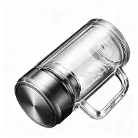 百晟长恒BSCH-A36GS 360 茶水分离 双层防烫 玻璃杯 (计价单位:个) 透明