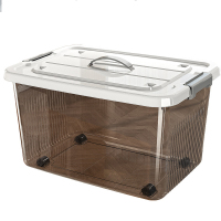 百晟长恒 BSCH-C09GS 特大号带轮子塑料盒储存盒 1.00 个/只 (计价单位:只) 透明色