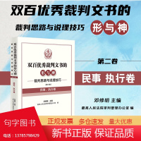 2024新书 裁判思路与说理技巧 第二辑 民事 执行卷 双百优秀裁判文书的形与神 邓修明 主编 人民法院出版社 9787