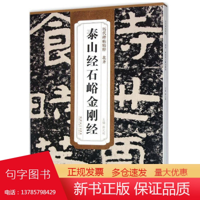 正版 北齐泰山经石峪 历代碑帖精粹 薛元明编 附译文附技法解析 隶书毛笔字帖 中国碑帖名品 碑帖北齐名家书法临摹书籍