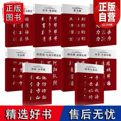 [10册可选]历代经典碑帖实用教程丛书曹全碑颜真卿多宝塔碑欧阳询九成宫醴泉铭张黑女墓志苏轼赤壁赋怀仁集王羲之圣教序书法自