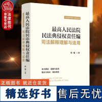 正版 最高人民法院民法典侵权责任编司法解释理解与适用 程啸 中国法制 条文要旨适用要点疑点难点问题解决思路 法学资料用书