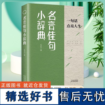 名言佳句小辞典正版 古今中外名人名言好词佳句好句经典语录励志格言警句国学经典书 初高中写作素材小学三四五六年级课外阅读书