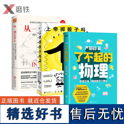 了不起的物理+从一到无穷大+上帝掷骰子吗 量子物理史话 新版(共3册) 科学物理学书籍 科普知识 数学概率随机问题