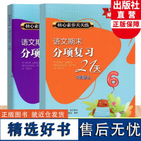 语文期末分项复习21天六年级上下全2册 核心素养天天练 小学生单元同步测试卷期中末综合复习冲刺检测考试卷作业本浙江教育出