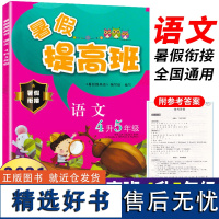 暑假提高班语文4升5年级小学生语文暑假衔接四年级下升五年级上暑假作业练习本天天练假期辅导复预习培训测试题教材浙江教育出版