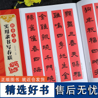 新春大吉 实用隶书写春联 4大类160幅春节对联 古帖隶书集字对联横幅毛笔软笔书法练字帖 隶书春联对联作品集萃 春节实用