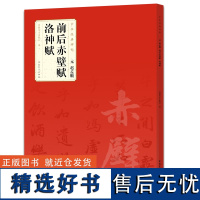 正版现货 元 赵孟頫 前后赤壁赋 洛神赋 中华经典碑帖 简体旁注 碑帖行书毛笔字帖 附局部放大欣赏 安徽美术出版社