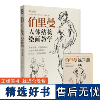 黄金版《伯里曼人体结构绘画教学》定价:85 中国美术学院 正版品牌 满58