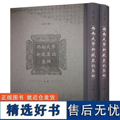 西南大学新藏墓誌集 精装 毛远明编著 8开 墓志出土 墓志碑刻 碑刻语言文字研究古籍整理 中国古代文史研究书籍 凤凰出版