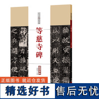 等慈寺碑 历代名家碑帖经典 陈钝之主编 简体旁注 楷书毛笔字帖书法成人学生临摹临帖练习古帖碑帖拓本鉴赏 安徽美术出版社