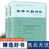 古典文献研究第十九辑全两册上下册程章灿著 了解中国古典文学文献的窗口 涉及四库全书 馆阁藏书 民间宗教科仪文献诗词小说