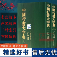 中国行书大字典(上下全套2册 精装) 行书书法字典部首检索工具书 历代名家书法墨迹教材书法篆刻字帖初学者入门查询字典正版