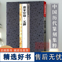 中国历代篆刻集粹3:唐宋官印元押 名家篆刻自学教材印谱印章基础入门工具字典书 官玺私玺官印私印印章印谱历代古印赏析正版书