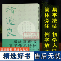 褚遂良楷书集字作品精粹 中国古诗集字字帖作品集 楷书毛笔书法字帖练习创作入门教材 唐代法帖大本米字格简体旁注便临摹正版书