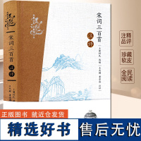 宋词三百首注评 凤凰经典名著精评本 宋代古诗词文学诗歌鉴赏 古代文学评注一本书读懂宋词 凤凰出版社店 正版