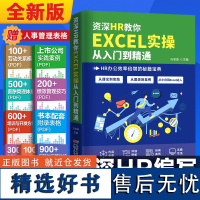 资深HR教你EXCEL实操从入门到精通hr实用表格教程 薪酬设计绩效考核人力资源管理人力资源数据处理与分析人事行政管理书