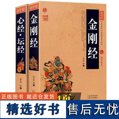 2本套装 心经坛经+金刚经原文原版正版完整版白话译注心经坛经佛教经书佛学经典书籍