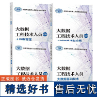 4册大数据工程技术人员(初级)大数据管理+大数据处理与应用+大数据分析与挖掘+大数据基础技术