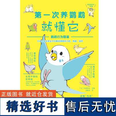 第一次养鹦鹉就懂它 鹦鹉行为图鉴 (日)矶崎哲也 编 刘晓冉 译 动物生活 正版图书籍 南海出版公司