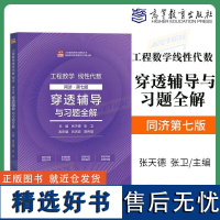 工程数学线性代数 同济第七版 穿透辅导与习题全解 张天德 张卫 理工类专业数学基础课 (理科教辅)高等教育出版社