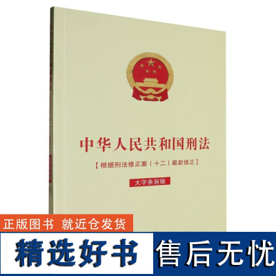 中华人民共和国刑法(大字条旨版)