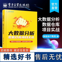 [正版]大数据分析——数据仓库项目实战 通过阅读本书 读者可以快速了解数据仓库 全面掌握数据仓库的相关技术 电子工业