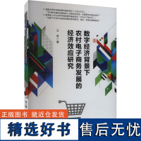 数字经济背景下农村电子商务发展的经济效应研究 王奇 著 科学研究方法论经管、励志 正版图书籍 西南财经大学出版社