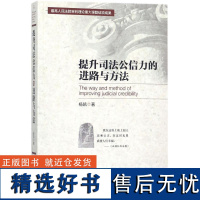 提升司法公信力的进路与方法 杨凯 著 法学理论社科 正版图书籍 中国民主法制出版社